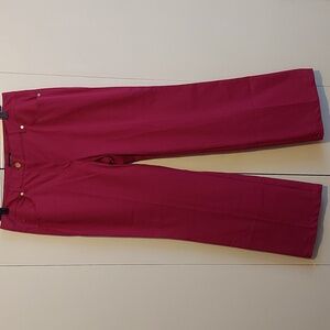 Escada Tamara Style Five Pocket Boot Cut Jeans in Color Hot Lava Sz 42 EU/ 12 US